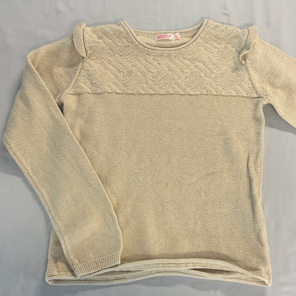 ⭐️ Billieblush - Long sleeve knit Sweater with Ruffle Detail
